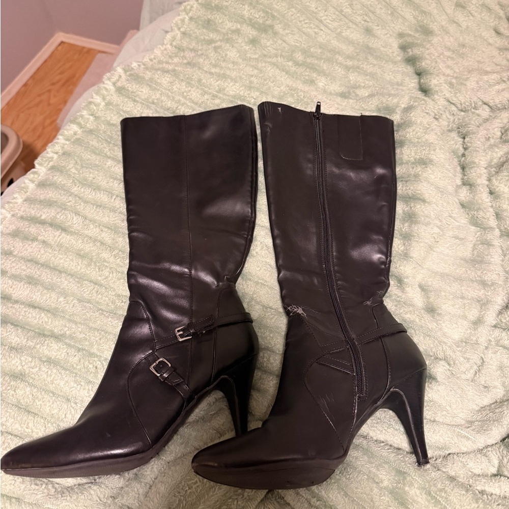 Black Leather Boots